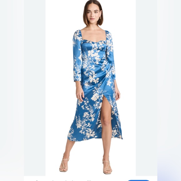 Reformation Gloriana Silk Dress - Size 6 - Picture 1 of 4